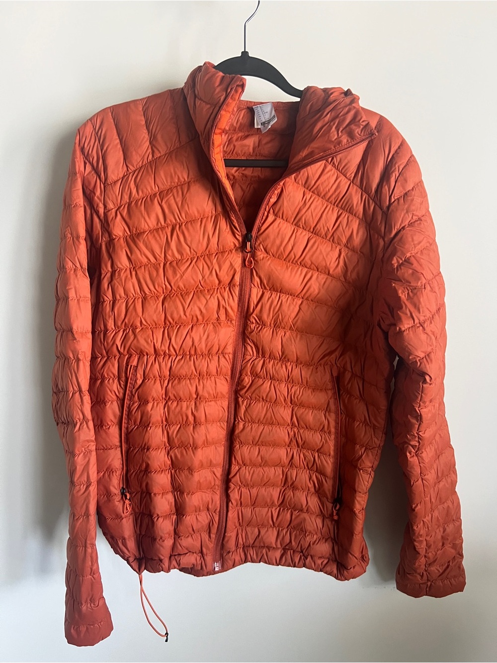 Lightweight Orange Packable Puffer Jacket - Women's